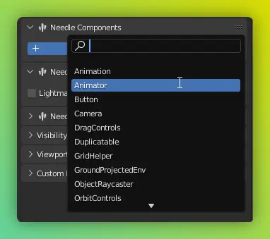 Add OrbitControls component