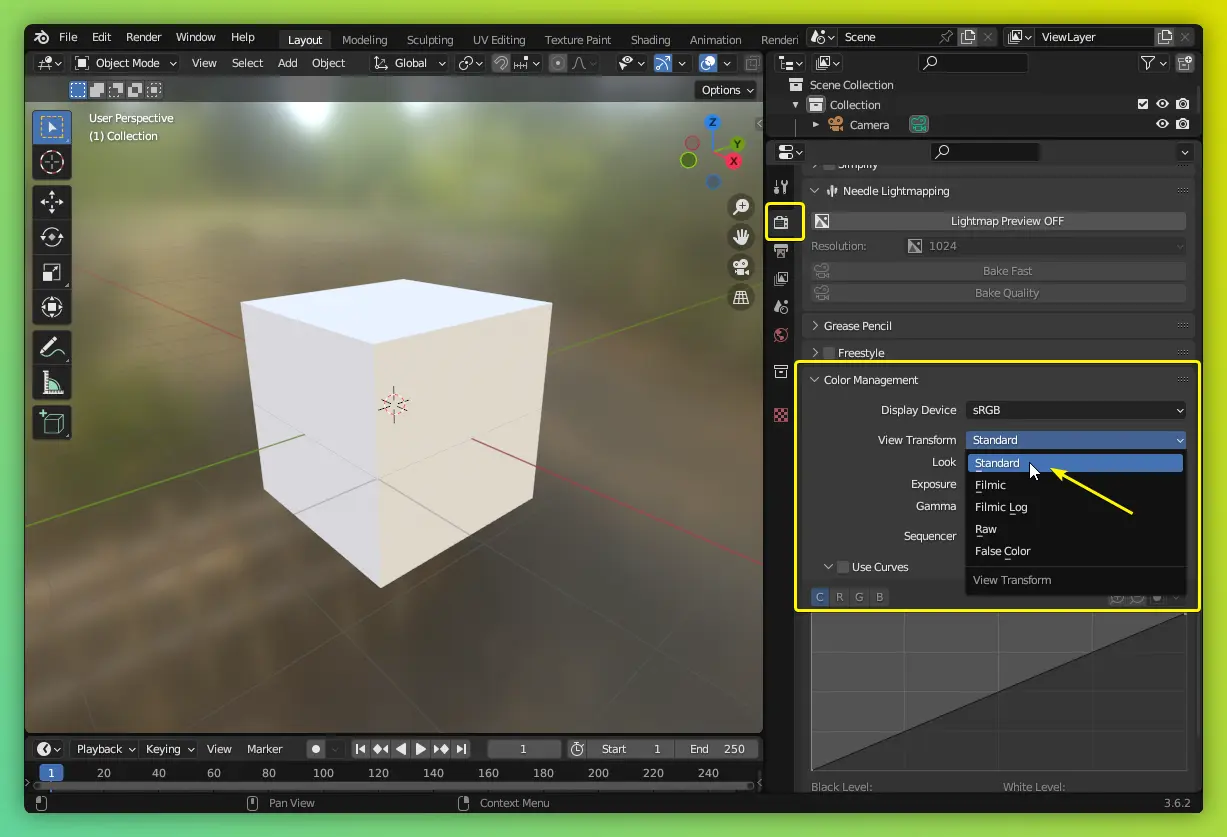 Color management settings