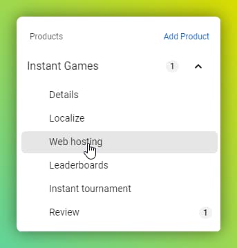 Hosting Facebook Instant Games