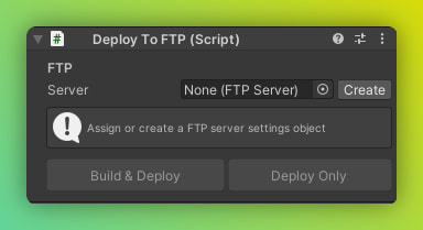 Deploy to FTP Component
