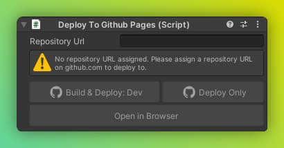 Deploy To GitHub Pages Component